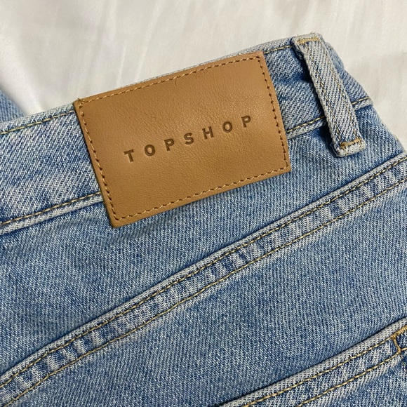 NWT topshop premium mom jeans in bleach wash - Picture 6 of 16